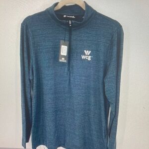 Travis Mathew Vintage Indigo Heather Pullover